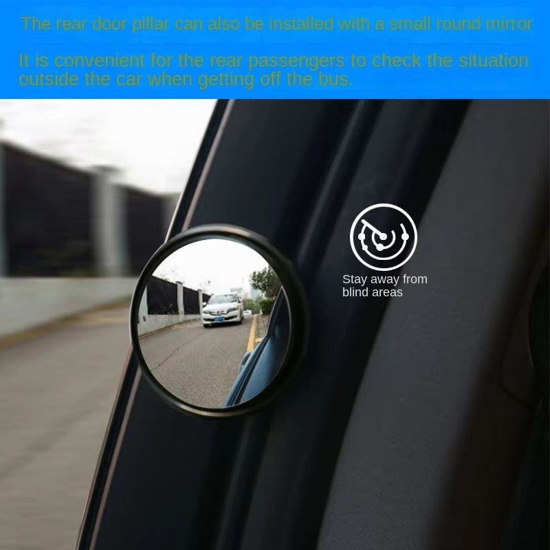 2Pcs 360 Degree Adjustable Blind Spot Mirror Car