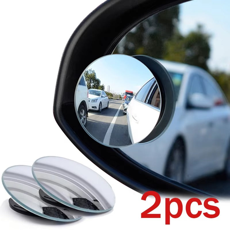 2Pcs 360 Degree Adjustable Blind Spot Mirror Car