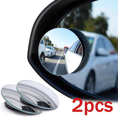 2Pcs 360 Degree Adjustable Blind Spot Mirror Car
